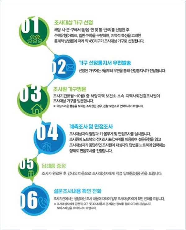 지역사회건강조사 수행절차 / 대전시 제공