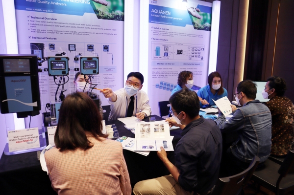 한국수자원공사는 지난 7일 대전시 롯데시티호텔에서 국내 물 분야 우수 중소기업이 참여하는 ’해외수출 비즈니스 상담회‘를 개최했다.