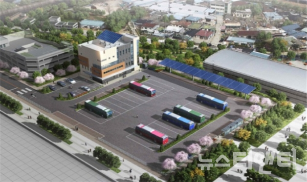 대전시가 올해 3182억 원 규모의 공공 건설·건축사업 추진한다. 사진은 대전~세종 BRT 환승센터 조감도 / 대전시 제공