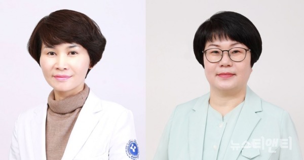 왼쪽부터 감염내과 김연숙 교수, 윤미옥 수간호사 / 충남대학교병원 제공