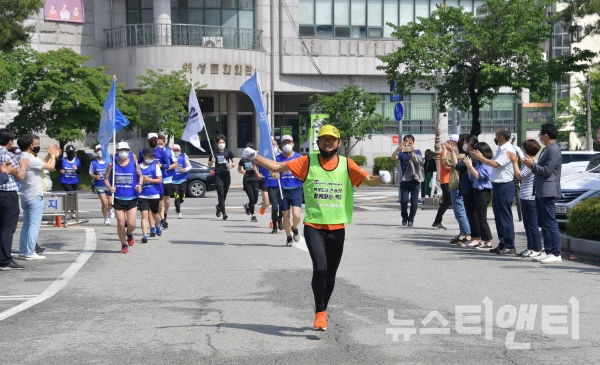 ‘함께하는 백제’ 마라톤 선수단 환영식 / 부여군 제공