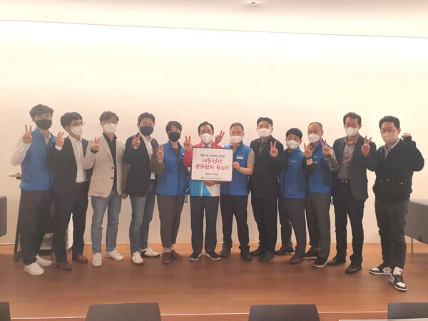 국민의힘 최민호 세종시장 후보는 지난 13일 중앙타운에서 정부세종청사공무원노동조합연합회와 정책간담회를 개최했다. / 최민호 후보 제공