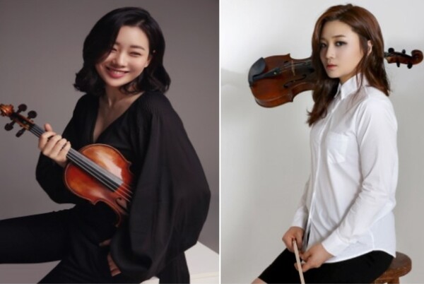 ( 사진 왼쪽부터) 바이올리니스트 송지원과 비올리스트 이한나 / 대전예술의전당 제공