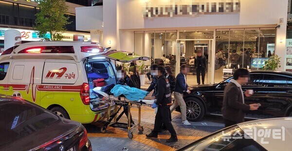 5일 0시경 대전 서구 둔산동 한 카페에서 20대 여성이 의식을 잃어 둔산소방서가 출동했다. (사진=뉴스티앤티)