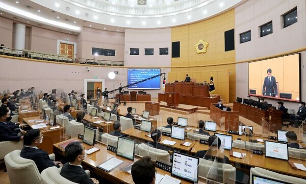 대전시의회는 7일 제268회 제2차 정례회를 개회하고 40일간의 의사일정에 돌입했다. / 대전시의회 제공