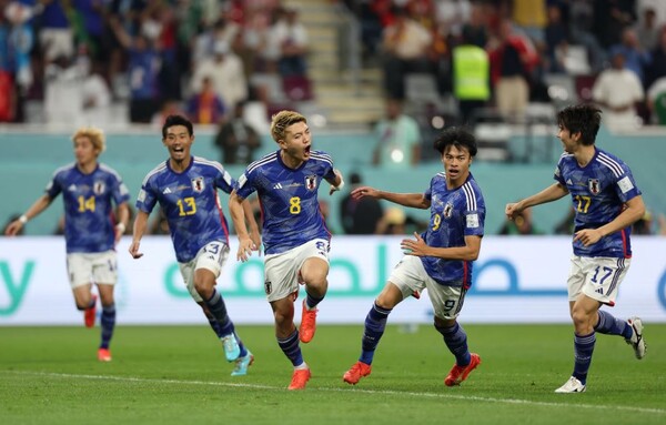 일본이 스페인과의 조별 리그 최종전을 역전승으로 장식하며 16강 진출에 성공했다. (사진=FIFA 홈페이지)