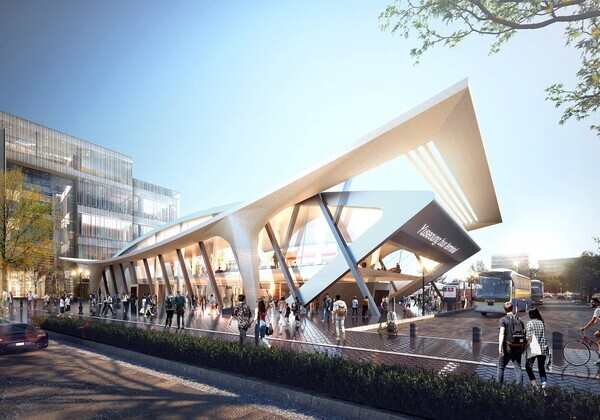 대전 유성복합터미널 투시도 /  대전시 제공