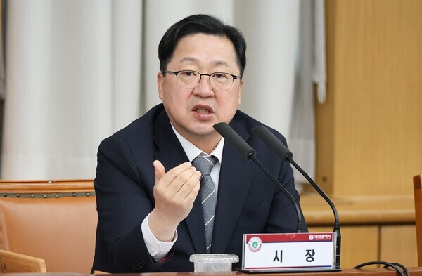 이장우 대전시장이 10일 화재 대응 전국 최고 모범도시를 만들겠다고 말했다. / 대전시 제공