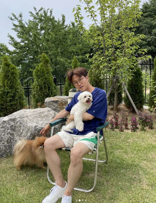 개그맨 박성광과 반려견들 / 박성광 인스타