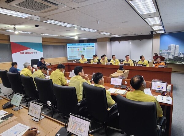 대전시가 태풍 '카눈' 북상에 따라 시민 피해를 예방하기 위해 총력을 다한다. / 대전시 제공