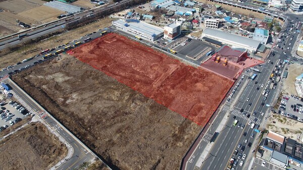 대전시의 유성복합터미널 건립 사업이 행정안전부 지방재정투자심사를 통과했다. (사진=유성복합터미널 부지 / 대전시 제공)