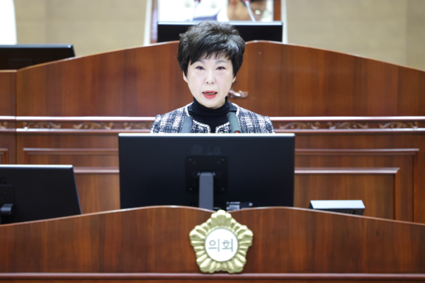 천안시의회는 15일 김길자 의원이 제267회 임시회 제2차 본회의에서 '천안시 관광 활성화'를 주제로 5분 발언을 진행했다고 밝혔다. / 천안시의회 제공