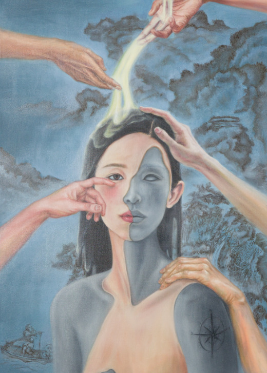 서산문화재단은 31일 서산시문화회관 소공연장에서 '2024년 안견문화제, 제24회 대한민국 안견미술대전 시상식'을 개최했다고 밝혔다. 사진은 최연우 작 안견대상 수상작 'Connection' / 서산문화재단 제공