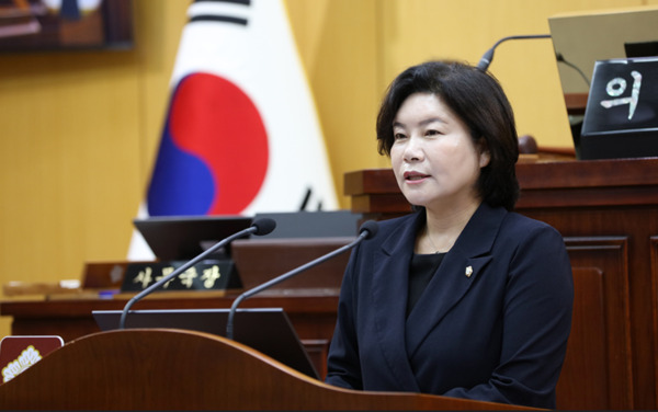 서산시의회는 13일 더불어민주당 이경화 의원이 제298회 임시회 제2차 본회의에서 '예산의 효율적인 집행과 형평성'을 주제로 5분 자유발언을 진행했다고 밝혔다. / 서산시의회 제공