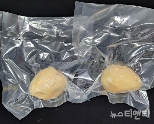 절단한 감자도 진공포장 후 4℃에 냉장 보관하면 최대 10일까지 우수한 품질을 유지할 수 있다는 연구 결과가 나왔다.(사진=진공포장한 절단감자 / 충남도 농업기술원 제공)