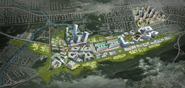 대전시가 역점 추진 중인 '나노·반도체 국가산업단지' 조성 사업이 예비타당성조사(예타) 철회로 제동이 걸렸다. (사진=나노·반도체 국가산업단지 조감도 / 대전시 제공)