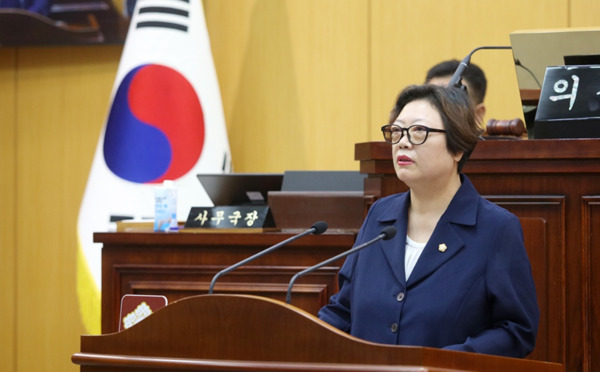 서산시의회는 12일 더불어민주당 가선숙 의원이 제308회 임시회 제2차 본회의에서 '서산의료원 장기요양 재택의료센터 활성화를 위한 지원 촉구'라는 주제로 5분 자유발언을 진행했다고 밝혔다. / 서산시의회 제공