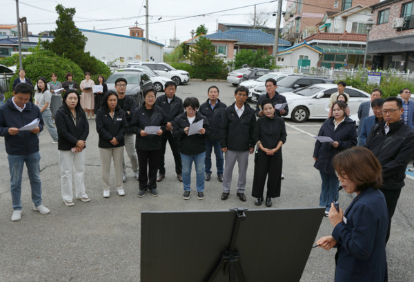 아산시의회는 제262회 임시회 기간 중 지난 18일에 이어 19일에도 주요 사업장을 방문해 지역 주민들의 민원과 현안을 직접 점검하고 개선 방안을 모색했다고 밝혔다. / 아산시의회 제공