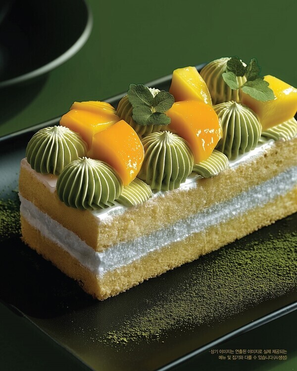 말차 망고 쇼트 케이크 이미지 / 이랜드그룹