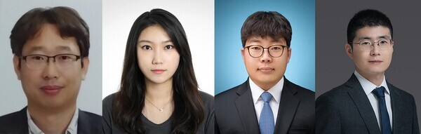 왼쪽부터) 고려대 임상혁 교수(교신저자), 박진경 연구교수(제1저자), 허진혁 연구교수(제1저자), 중국 텐진대 페이 장(Fei Zhang) 교수(교신저자)