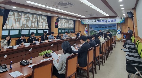 완도군 내년 신규 시책 보고회 모습/완도군 제공