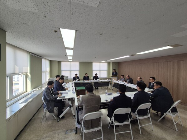 대장·역곡신도시 공사업체와 지역업체 간 상생 간담회 현장 / 부천시