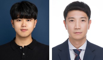 국립한밭대학교 기계공학과 김성호 석사과정생(왼쪽)과 김정재 교수