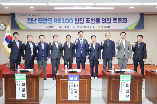 전남 무안형 RE100 산단 조성을 위한 토론회 개최/전남도의회 제공