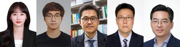 (왼쪽부터) 고려대&KIST 박예지 박사(제1저자), 고려대 김민수 석사(제1저자), 성균관대 이상욱 교수(교신저자), KIST 유성종 박사(교신저자), 고려대 이광렬 교수(교신저자)
