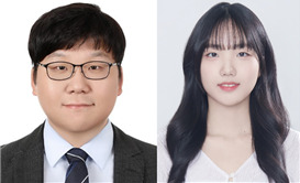(왼쪽부터) 한양대 유기나노공학과 위정재 교수, 함민정 석박통합과정생